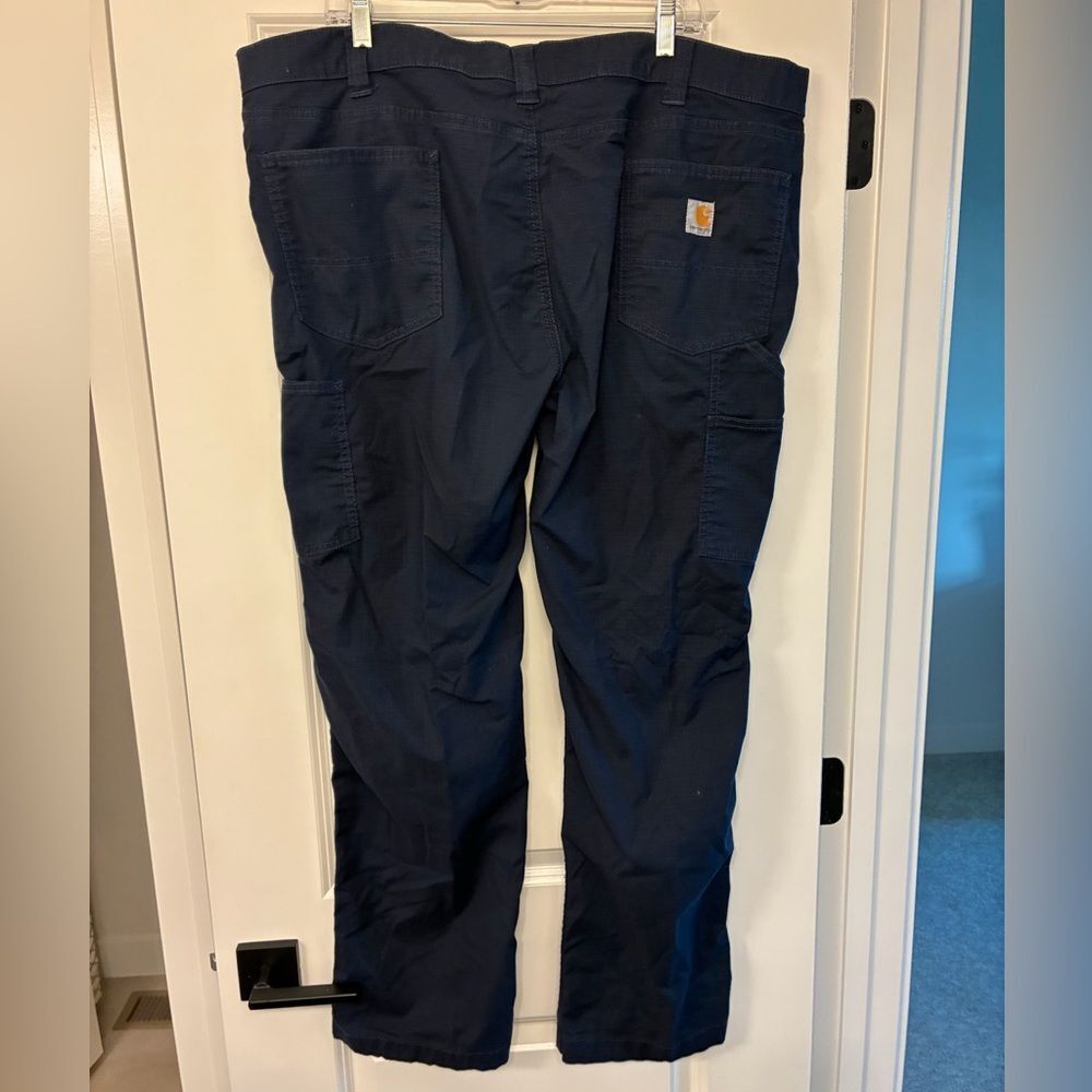 CARHARTT Force Relaxed Fit Ripstop Utility Pant Relaxed Navy Men’s Size 42x32 - Picture 2 of 7